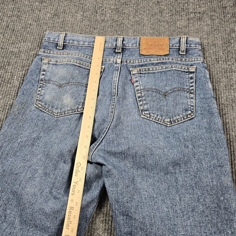Vintage 90s Levis 550 Jeans Mens‎ 36x32 Blue Relaxed Tapered Stonewash USA 34x31